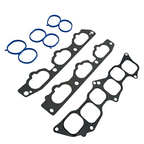 Image of Partsflow Intake Manifold Gasket Compatible With 2006-2011 Hyundai Azera Entourage Santa Fe Veracruz Kia Amanti Sedona Sorento 3.3l 3.8l OE# MS97086
