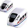 Lot De 2 Voitures De Train Électriques Rechargeables USB – Compatibles KlickRail, Phares Lumineux, ABS Sans BPA, Rails Non Inclus