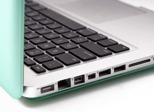 GMYLE Soft-Touch Frosted Hard Case for MacBook Pro 13 inch with CD-ROM (Model: A1278) - Aqua Green
