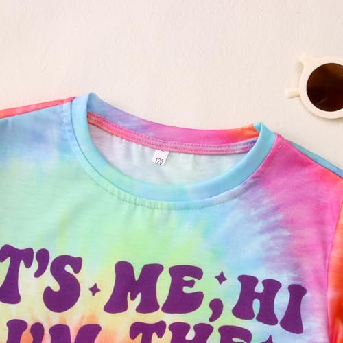 Image of Its Me Hi Im The Birthday Girl Shirts Kid Girl Birthday T-Shirt Outfit B-Day Party Tie Dye Short Sleeve Tee Top 6-12Y