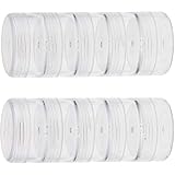 EnjoyMSS - Set di 2 contenitori impilabili con tappo a vite trasparenti, pillole, balsamo, artigianato, crema, gemme, glitter, accessori per nail art, 10 scatole impilabili – 10 G/box