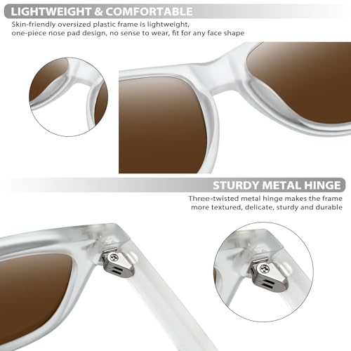 Image of Joopin Square Sunglasses Polarized UV400 Designer Sun Glasses Men Women