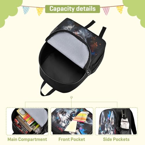 Cute Husky Dog Dog Animal Toddler Backpack for Boys Girls Kids Backpack Preschool Kindergarten Child Bookbag 202b55544