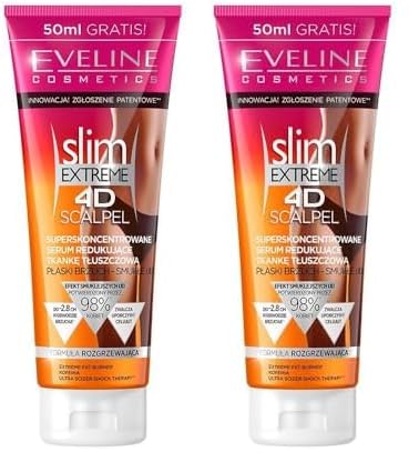 Eveline Cosmetics Slim Extreme 4D Scalpel Serum Reducteur Des Tissus Graisse 250Ml 250 ml (Paquete de 2)
