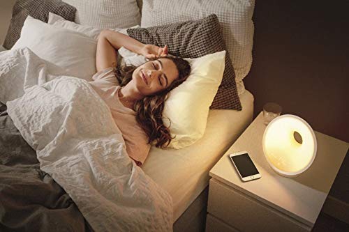 Image of Philips SmartSleep Connected Sleep and Wake-Up Light, Personalized Sunrise and Sunset, SleepMapper App Enabled, Sleep Environment Tracking, HF3670 /60