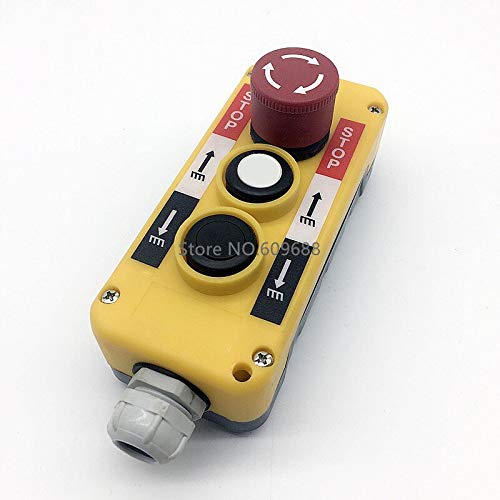 COP Automobile tail plate lifting Push Button Switch,for Hoist Crane Control Pendant Controller - (Color: 2B switch box)