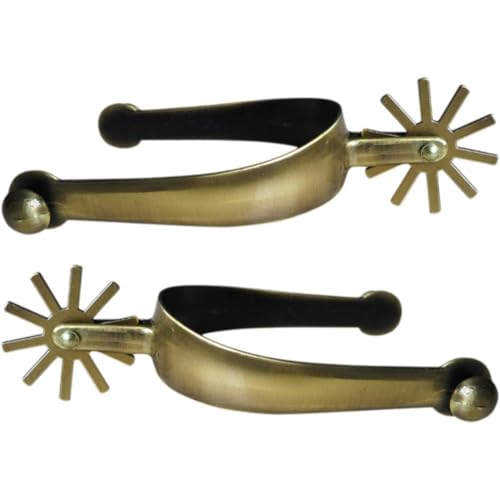 Accessoires d'équitation et éperons de cheval antiques en métal vieilli