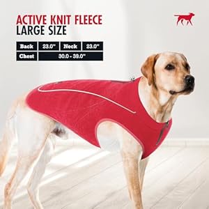 Insulated Fleece Sweater for Dogs | Lightweight Warm Dog Vest | Zipper Port for Harness | Cold Weather Winter Jacket | Rain Snow Repellant Coat | Adjustable for Small Medium Large Girl Dogs (Red/L) Insulated Fleece Sweater for Dogs | Lightweight Warm Dog Vest | Zipper Port for Harness | Cold Weather Winter Jacket | Rain Snow Repellant Coat | Adjustable for Small Medium Large Girl Dogs (Red/L)