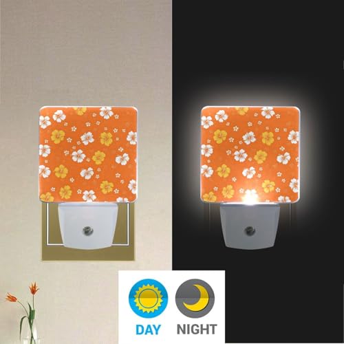 Lámpara de noche blanca y amarilla con sensor automático miniatura 4