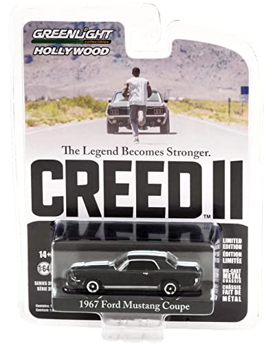 1967 Coupe Matt Black con Rayas Blancas Modelo Diecast 1:64