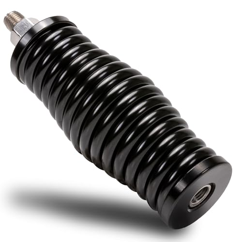 True MODS Black Heavy-Duty Stainless Steel CB Radio Antenna Spring Mount Base [3/8 24 Thread] for Offroad UTV ATV SxS Side-by-Side 4 Wheeler Polaris RZR Razor Can-Am Maverick X3 Semi Truck Vehicle