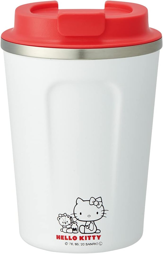 STBC3F-A Vacuum Stainless Steel Coffee Tumbler, Hot and Cold Retention, Small, 11.8 fl oz (350 ml), Hello Kitty Sanrio