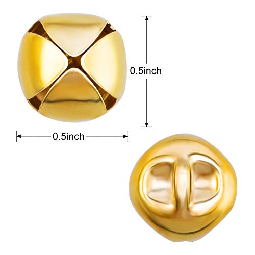 Jingle Bells For Craft, 300 Pieces Bulk Diy Christmas Bells For Decoration, Home Decoration (Silver/Gold, 0.5 Inch) #TOP1