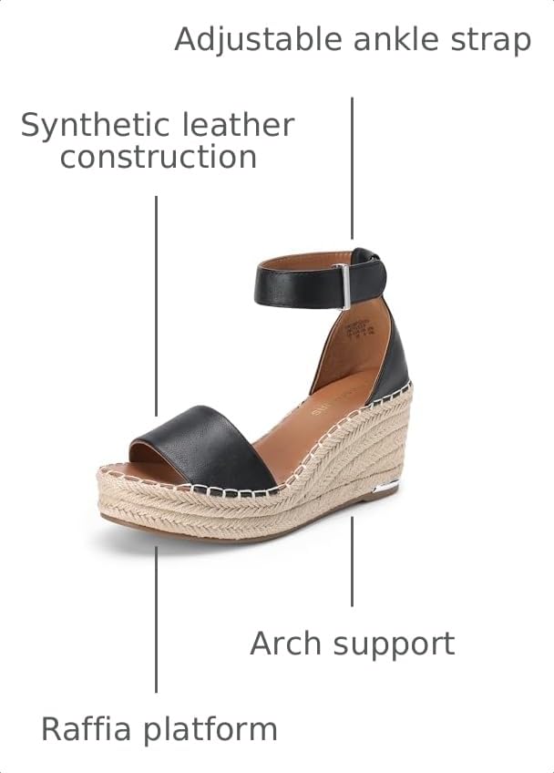 Image of DREAM PAIRS Women's Wedge Platform Summer Sandals