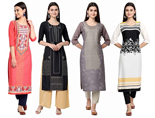 Image of Women's Crepe Straight Kurta