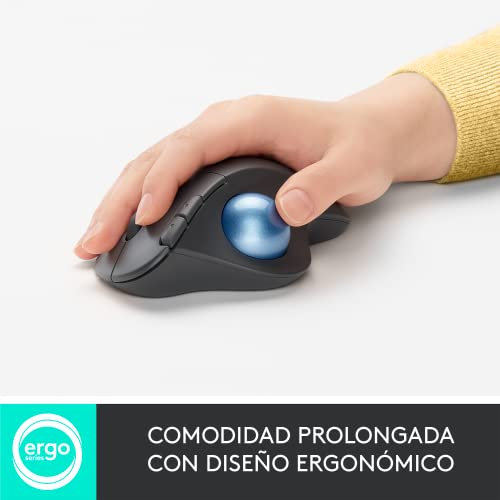 Logitech Ergo M575 Wireless Trackball, Ergonomic Comfort Design, Optical Wireless Up To 33 Feet 2000 Dpi, Bluetooth Technology - 910-005869 (Black) (Renewed) #TOP1