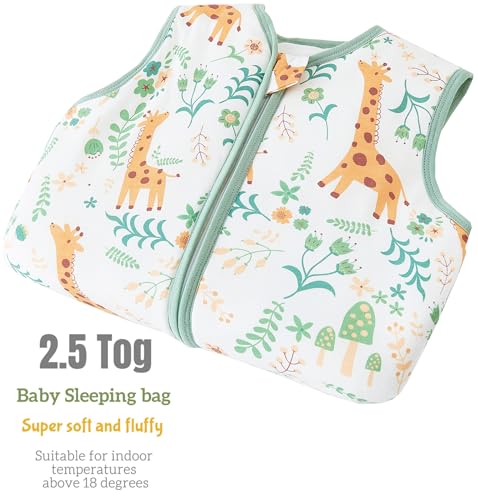 Chilsuessy Baby Schlafsack mit Füßen 2er Pack 2.5 Tog Kinder Winter Schlafsack Soft Baumwolle Baby Schlafsack mit Beinen… – Ansicht 2