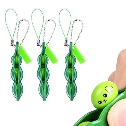 Pea Popper Squeeze Bean Fidget Toy(3PCS)