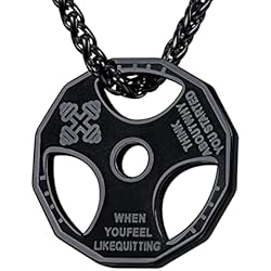 Mancuernas Barra Ajustable U7 Collar colgante de la serie de culturismo para hombres y niños, colgante de mancuerna/barra/guantes de boxeo, collares de fitness para mujer, longitud de cadena ajustable, enviar caja de regalo