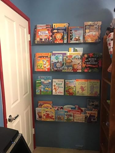 Image of 15 inch Clear Acrylic Floating Shelves | Invisible Wall-Mounted Display | Perfect for Bedroom, Living Room, Bathroom, Office | Easy Installation (2)