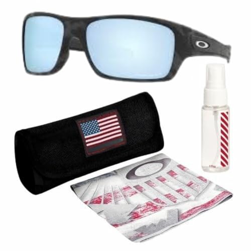 Image of Oakley TURBINE OO9263 Rectangle Shape Sunglasses With Official Eyewear Kit | Men's Sunglasses