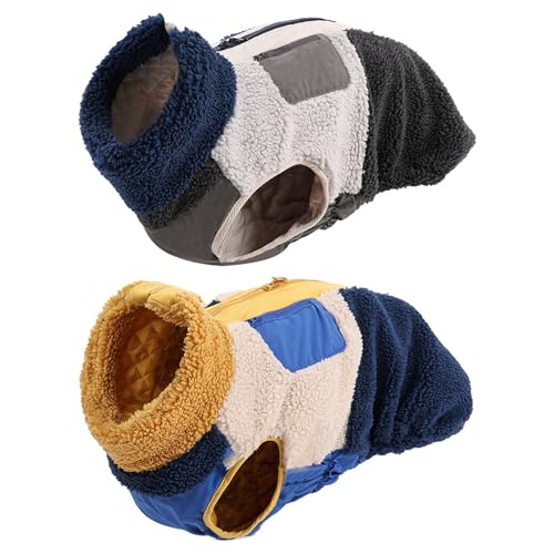Abrigo para perro ropa cálida clima frío razas intermedias fácil de llevar 8