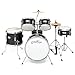 Ashthorpe 5-Piece Complete Junior Drum Set with Genuine Brass Cymbals - Advanced Beginner Kit with 16