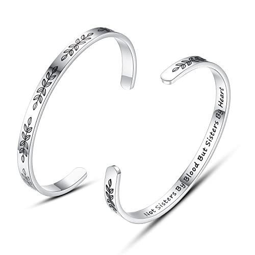 TONY & SANDY Cuff Bracelets for Women Teen Girls Best Friend Sister Mom Daughter Granddaughter Easter Birthday Mother's Day Christmas Stocking Stuffers for Teen Girls Women Jewelry