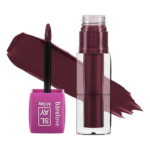 Image of BARELOVE SLAY All Day Non-Drying Liquid Lipstick for Women with Matte Finish One Swipe Application | Highly Pigmented |Smooth Glide Formula | Long Lasting | Transferproof | 12 ml | 808-Deep Rust