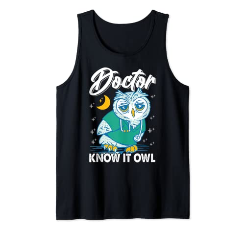 Doctor Know It Owl - Funny Bird - Hospital Surgeon Camiseta sin Mangas