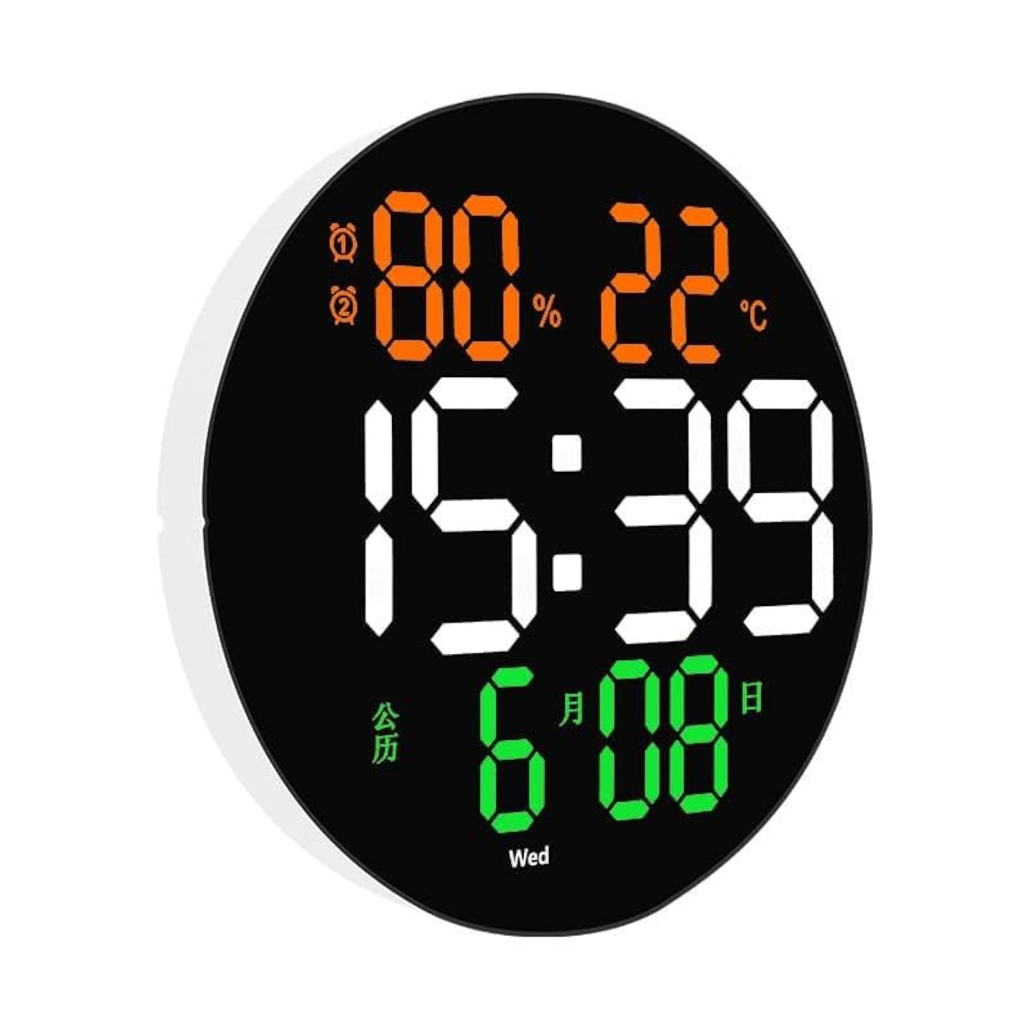 Plastic Digital Wall Clock for Home