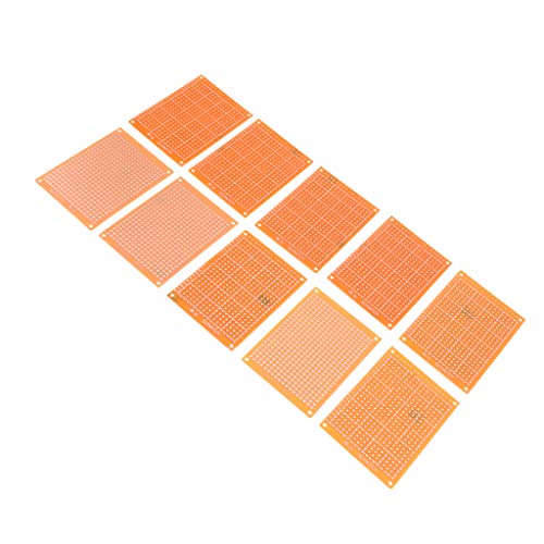 yotijar Placa de Circuito Impresso Universal 10pcs 5x7cm Protótipo PCB Matriz