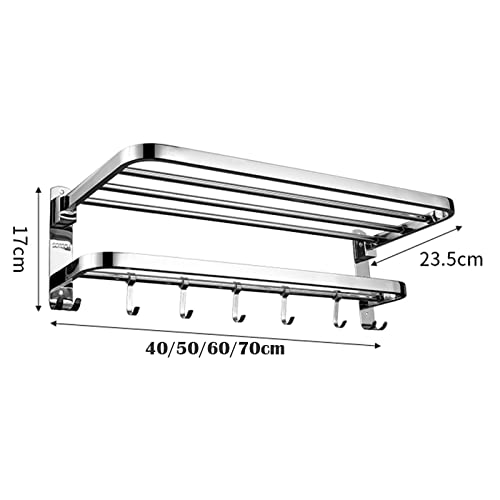 Porte-serviette en acier inoxydable premium LWX à structure murale - 2