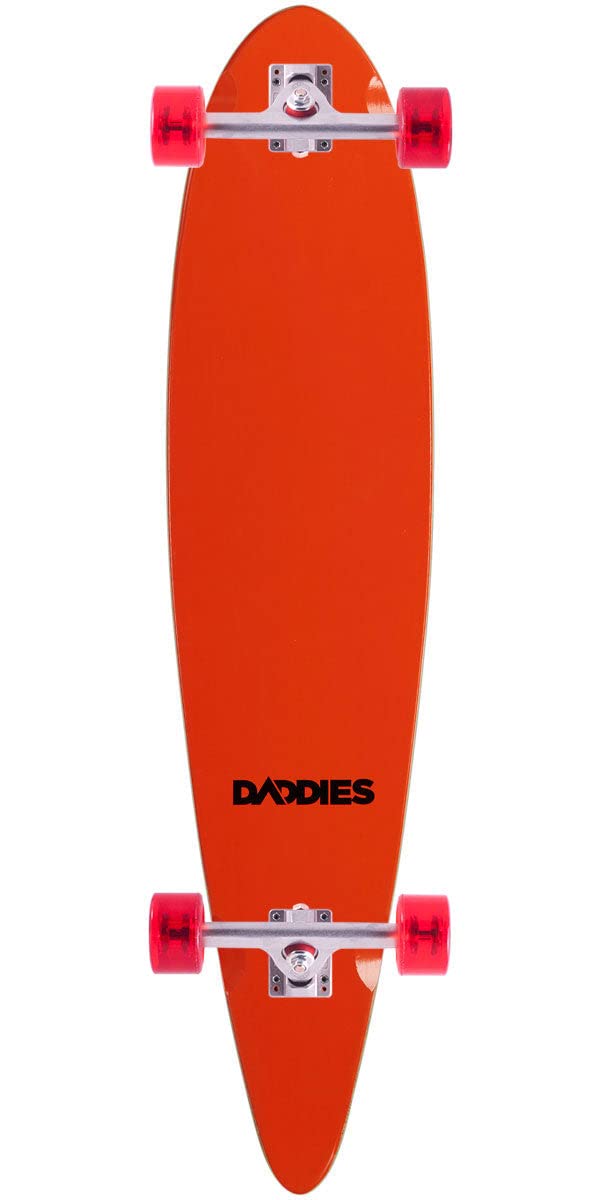 Daddies Logo Pintail Longboard Complete - Orange