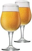 Ruvolo, Jogo de Taça, Taça de Cristal Mason M, para Cerveja 390ml 2 Peças