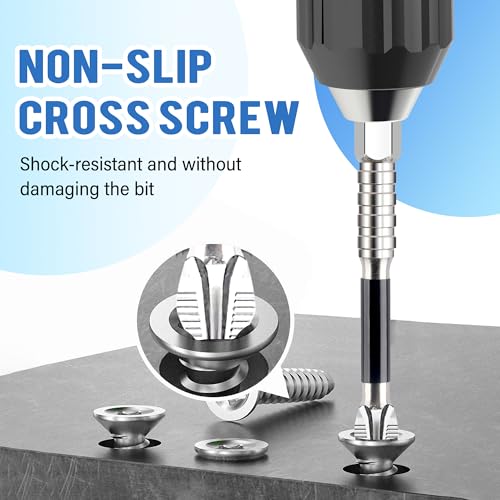 6PCS High Magnetic Screwdriver Drill Bit Set, 2025 New K5 Impact Resistant Non Slip Bit, Upgrade Strong Magnetic Durability Screwdriver Drill Bit Set, 25 50 65 70 90 150mm (1Set) - Thumbnail 7