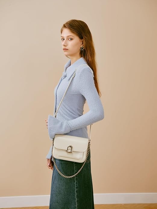 LA FESTIN Leather Crossbody Purse for Women with Adjustable Strap Trendy Designer Purses and Handbags - Image 2