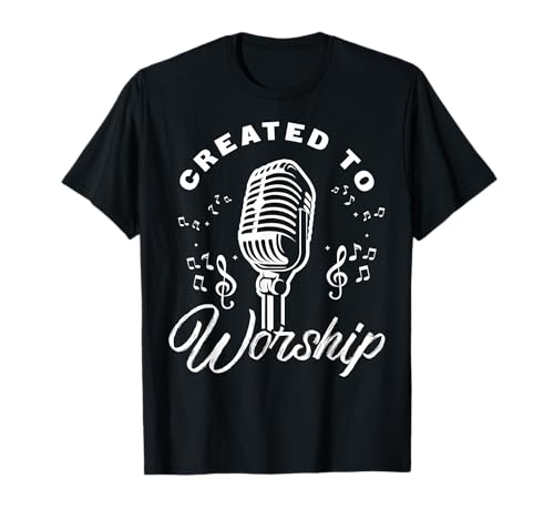 Created to Worship Gift Design for Christian God Fans T-Shirt