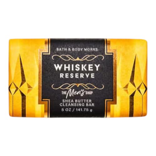 Bath and Body Works Shea Butter Cleansing Bar Soap 4.2 oz (Whiskey Reserve)