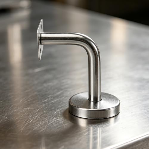 Soporte modular de acero para pasamanos de escalera en pasillos de centros comerciales 6