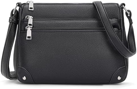 Vegan Leather Crossbody Bags for Women Small Crossbody Purses with Adjustable Strap