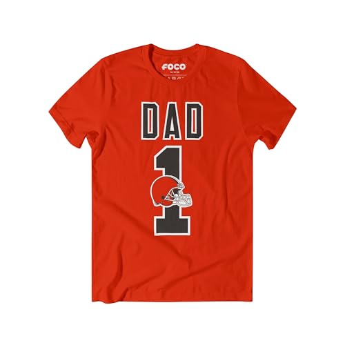 Image of FOCO NFL Mens NFL Team Logo Tee Shirt #1 Dad T-Shirt