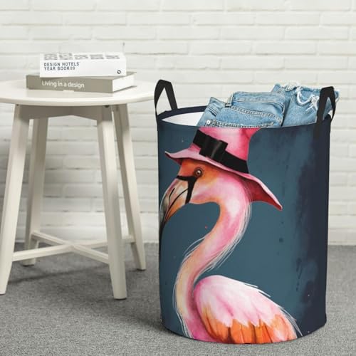 Panier à linge autonome flamant rose S pliable pour jouets