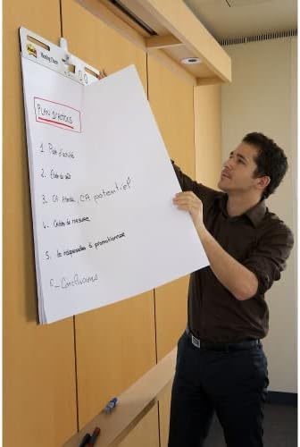 Post-it Super Sticky Self Stick Meeting Chart, 559P, White, 63.5 cm x 76.2 cm, Promo Pack 2 Pads + 4 FREE Meeting Notes Pads