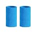 Mcolics 6' Inch Wrist Sweatband in 11 Different Colors - Athletic Cotton Wristbands Armbands (1 Pair) (Sky Blue)