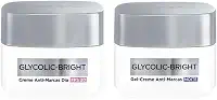 L'Oréal Paris Glycolic Bright Kit Anti-Marcas Dia e Noite com Ácido Glicólico e Niacinamida, Creme Dia FPS 30 e Gel-Creme Noite, Reduz Manchas e Uniformiza a Pele, 49ml