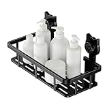 Système d'adhérence sécurisé : doté de ventouses , ce support de douche d'angle assure une adhérence fiable sur les surfaces en carrelage et en verre, éliminant le besoin de perçage et préservant l'esthétique avec une adhérence d'aspect lisse, idéal pour les salles de bains modernes