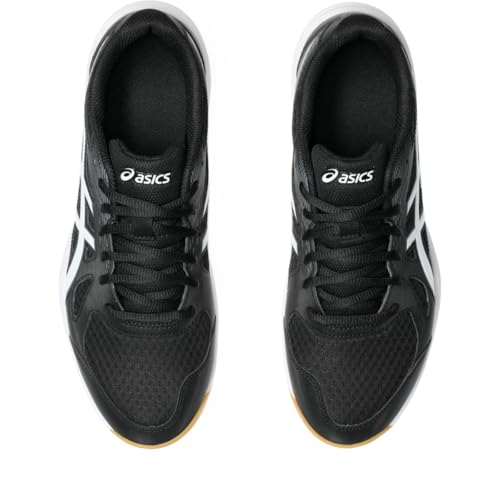 ASICS Men's Upcourt 6 Volleyball Shoes, 10.5, Black/White - Thumbnail 6