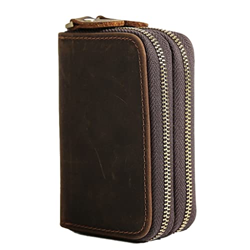 Sac à main en cuir de grande capacité pour homme et femme, fermeture éclair