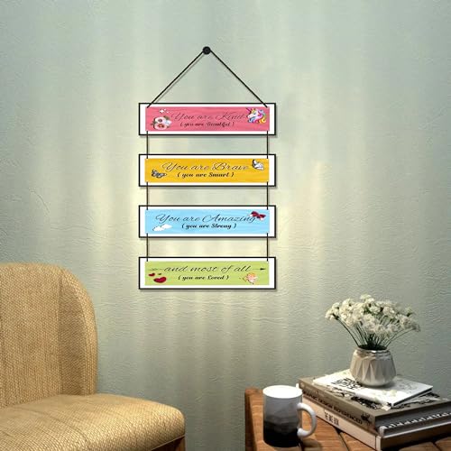 Image of EXPLEASIA Decorative Wall Hanging Wooden Art Decoration Item for Home Office Home Decor Gift Items
